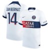 Maillot de Supporter Paris Saint-Germain Juan Bernat 14 Extérieur 2023-24 Pour Homme